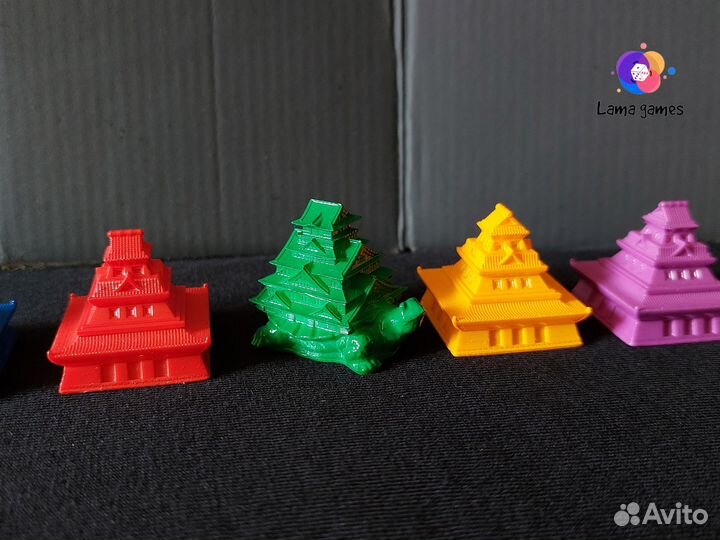 Настольная игра Восходящее солнце компоненты