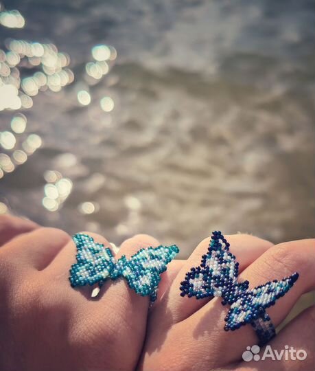 Кольцо бабочка