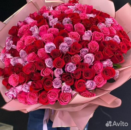 101 роза цветы букеты роза доставка 25 51 75