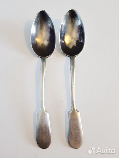 Ложки столовые, царское серебро 84-й пробы