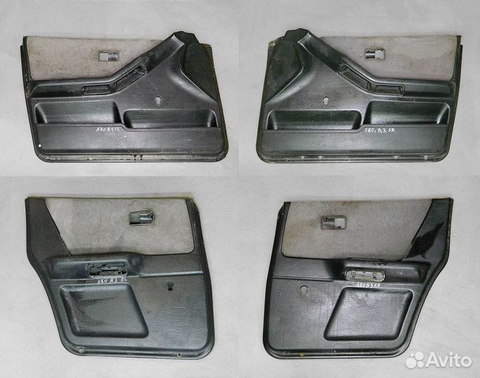 Обшивки дверей Audi 80 B3 комплект Б/У