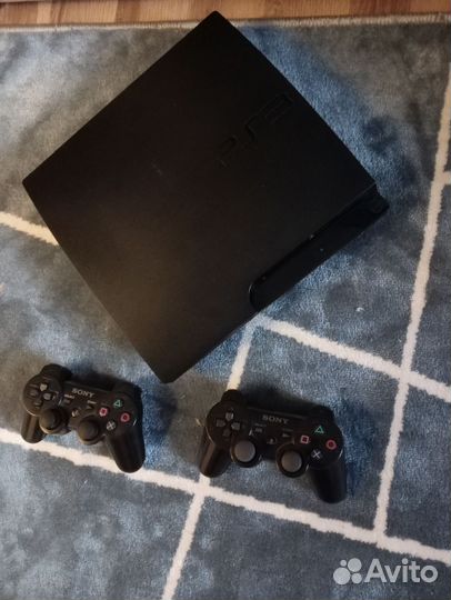 Ps3 slim(320гб) +30 игр и 2 геймпада
