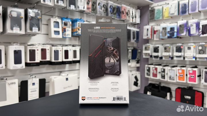 Чехол UAG Monarch iPhone 14 Pro Max Карбон