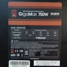 Zalman gigamax 750w
