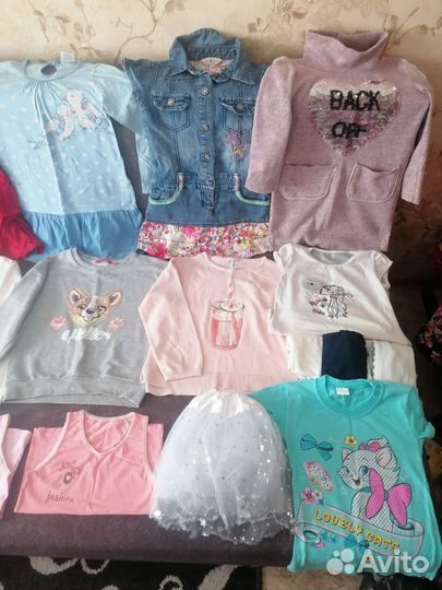 Вещи пакетом на девочку 116, 122р