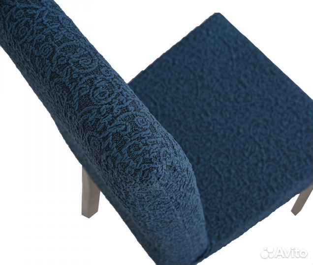 Чехлы на стулья со спинкой 4 шт, цвет Индиго