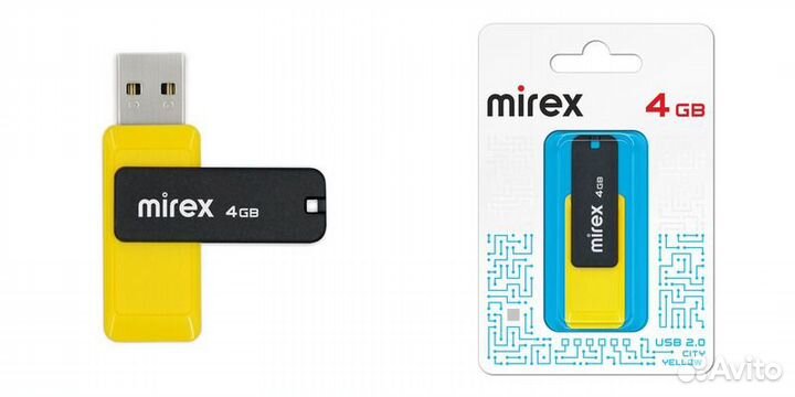 Usb флешки Mirex 4 гб 10 штук