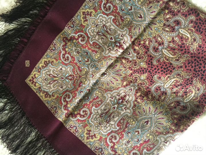 Платок-шаль павловопосадская Любава