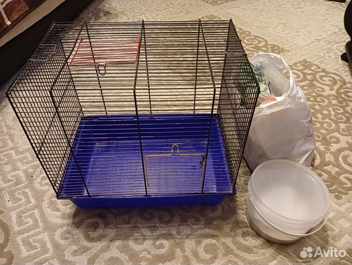 Набор для шиншилл - 2 клетки, ванночки, шар и тд