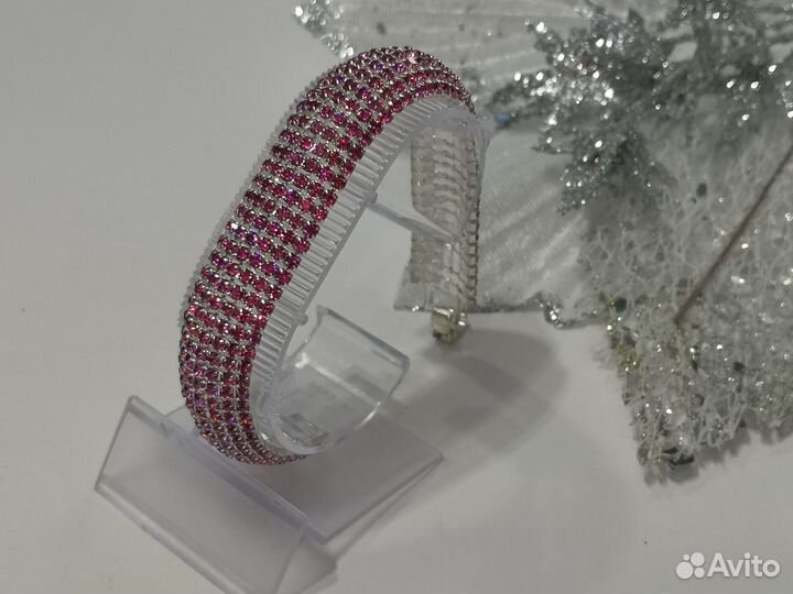 Браслет на руку женский бижутерия со стразами