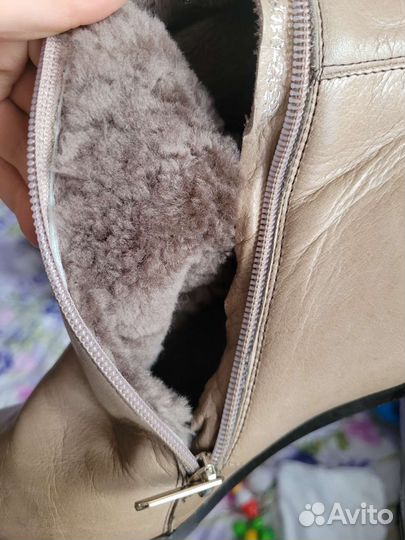 Сапоги зимние натуральная кожа 40