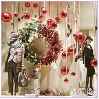 Новогоднее оформление витрин, Магазинов, салонов