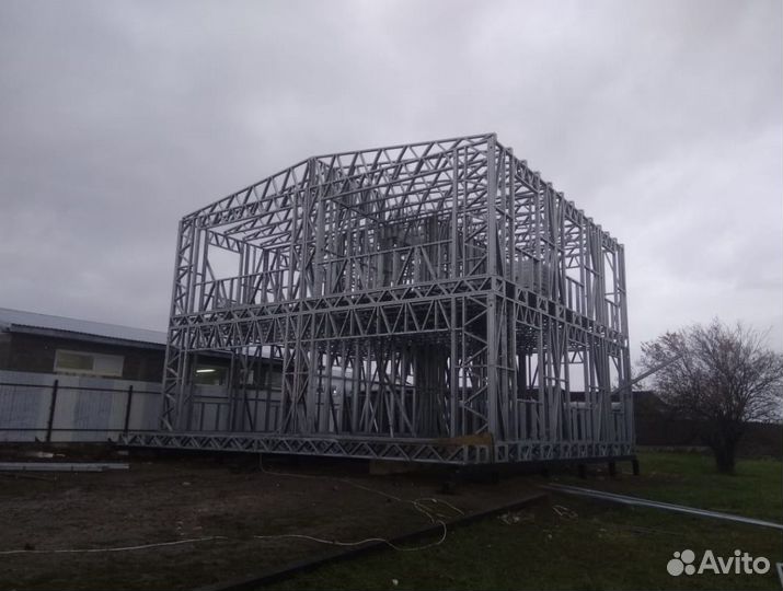 Лстк каркас торгово-офисного здания площадью 242 м