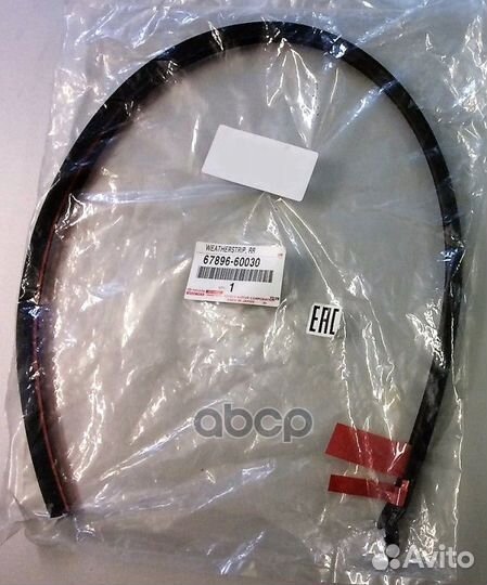 Уплотнитель двери задней левой toyota 678966003