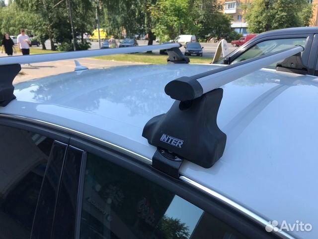 Багажник на крышу аэро Хендай Солярис/ Киа Рио