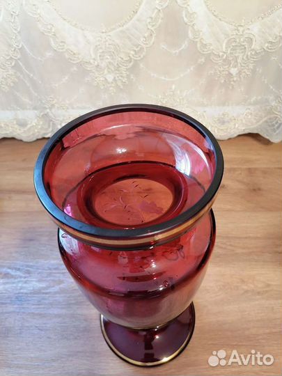 Ваза цветное стекло чехословакия