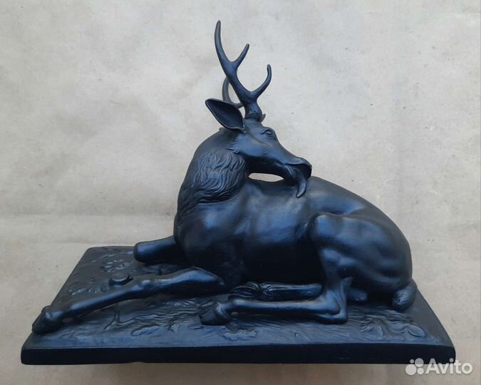Олень раненый. Касли 1899г. Чугун