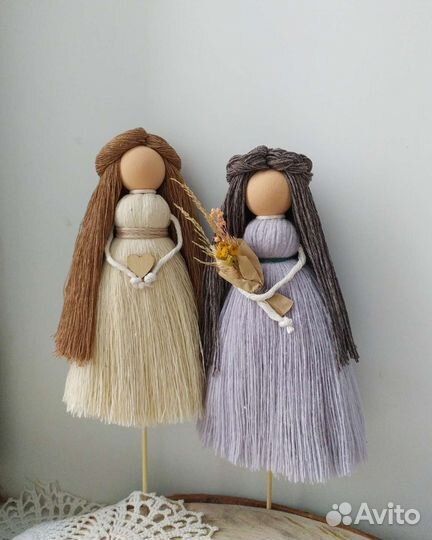Кукла макраме ручной работы