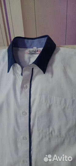 Школьные рубашки, жилетки р. 140-152