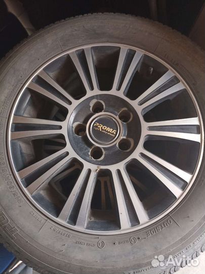 Литые диски на летней резине 4 штути