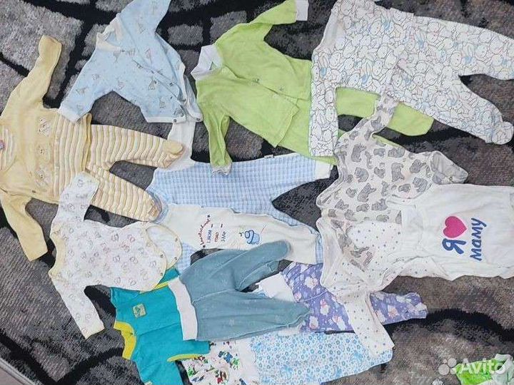 Детские вещи пакетом 0-6