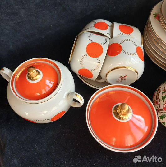 Сервизы чайные сахарница