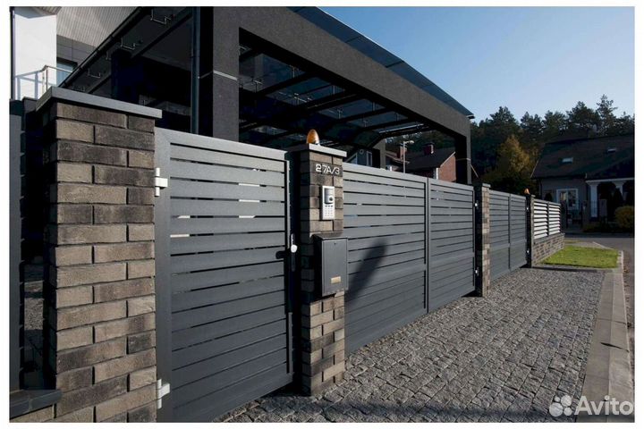 Ворота распашные alutech