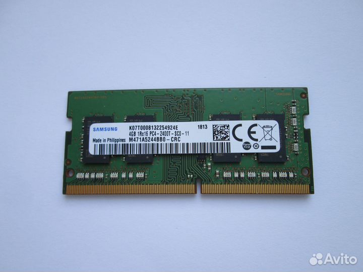 4 гб DDR4 для ноутбука