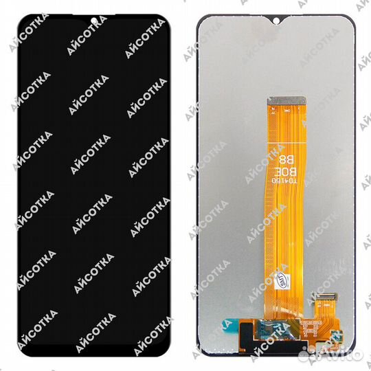 Дисплей Айсотка для Samsung Galaxy A03 черный Oem