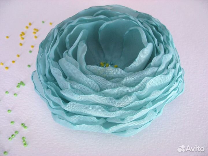 Брошь из ткани ручной работы, N 209