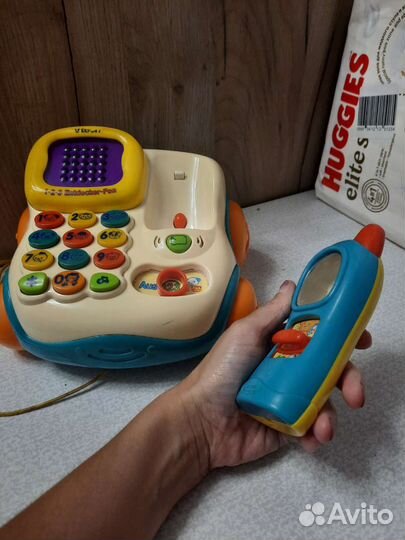 Развивающий телефон автомобиль каталка