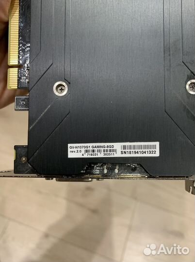 Nvidia geforce gtx 1070 8gb gigabyte G1 gaming