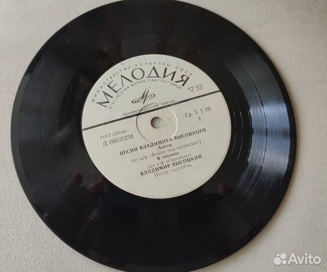 Виниловые пластинки высоцкого