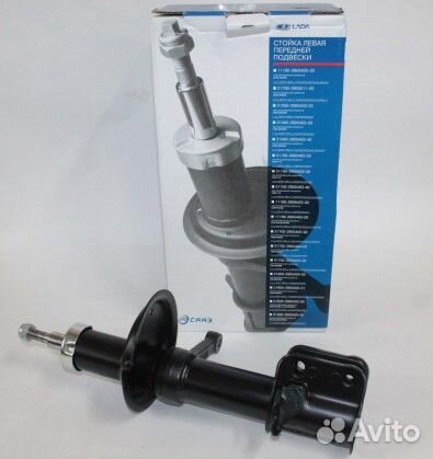Стойка /2110/ передняя левая масл. 03-03 (сааз)