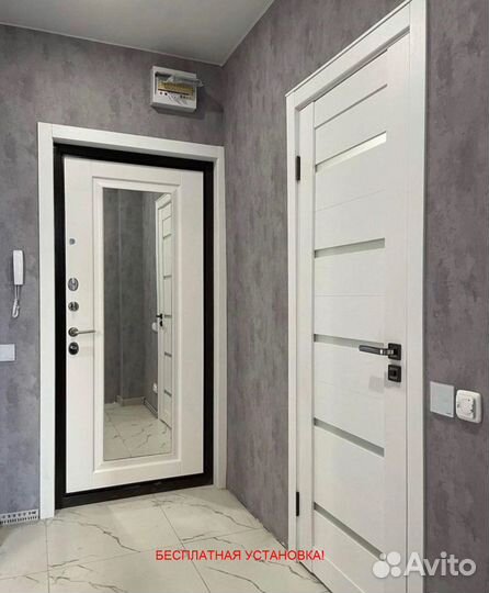 Входная дверь в квартиру с установкой