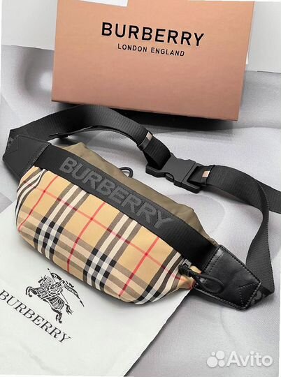 Барсетка Burberry люкс качество, натуральная кожа