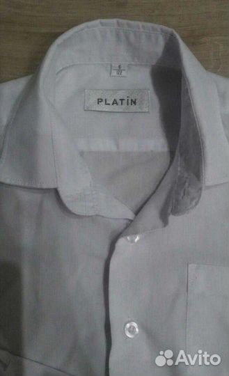 Рубашка белая, рост 122