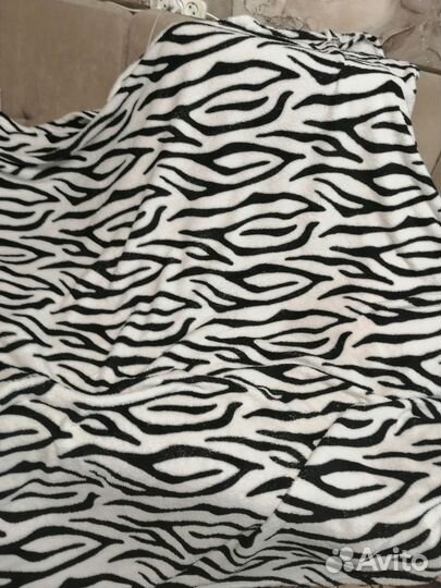 Плед бамбук зебра