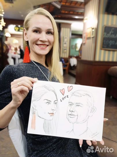 Шаржи на заказ по фото или с натуры