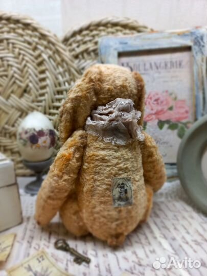 Зайка тедди винтажный ручная работа