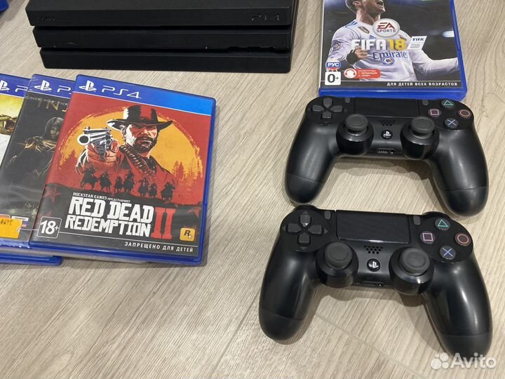 Sony PlayStation 4 PRO +550игр +2дж