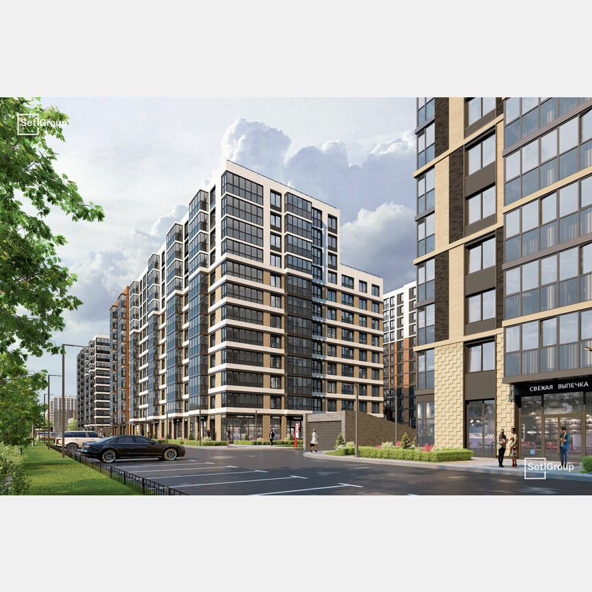 1-к. квартира, 41,7 м², 1/11 эт.