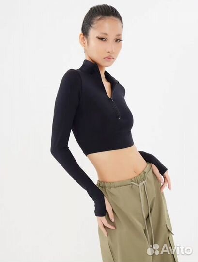 Лонгслив укороченный топ Feelz