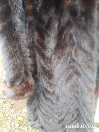 Шуба+шапка норка 54-56р