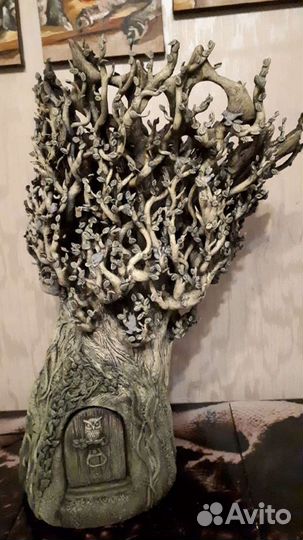 Светильник-дерево ручной работы
