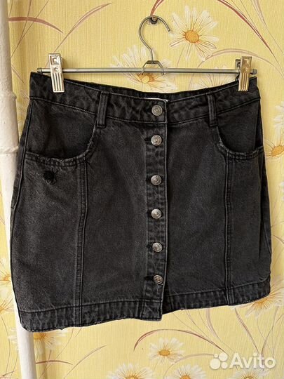 Джинсовая юбка pull bear