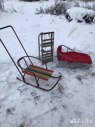 Детские санки коляска
