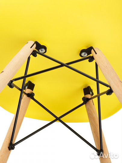 Стул в стиле eames DSW, желтый, 2 шт