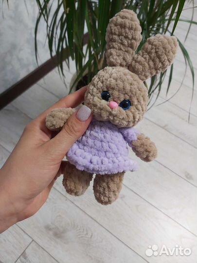 Вязаные зайки и мишки