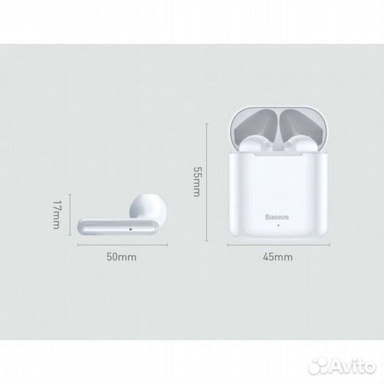 Беспроводные Наушники Baseus W09 Красные